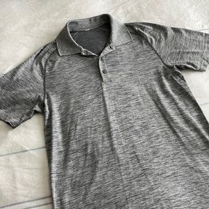 Like New Lululemon Mens Metal Vent Polo, Grey, Size Small